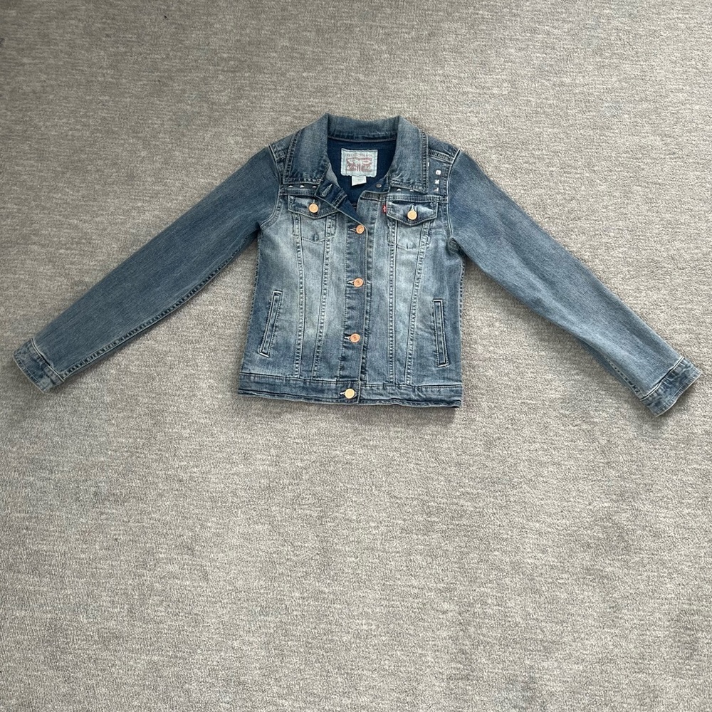 Levi Strauss Youth Embellished Denim Jacket Sz. L
